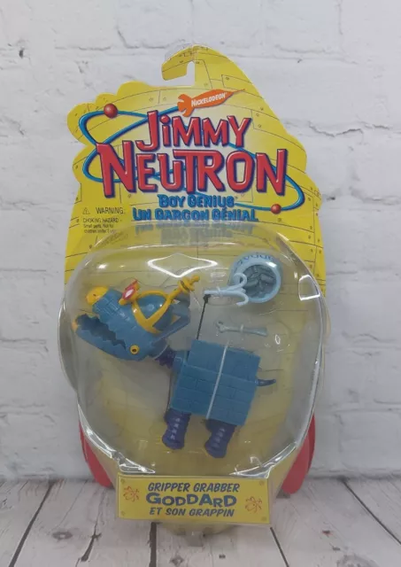 Jimmy Neutron Robot Dog Gripper Grabber Goddard Action Figure Toy Mattel 2001