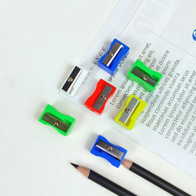 1* Stationery Pencil Sharpener Single Hole Plastic Sharpener