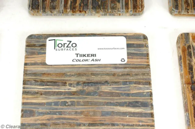 TorZo Surfaces Sample Pieces 12 ct Tiikeri Ash Coasters Craft Home Projects 3091