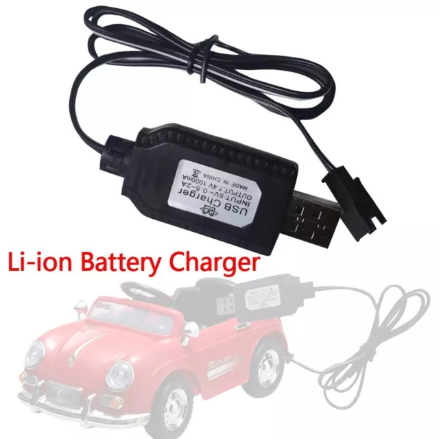 Universal Li-ion Battery Charger 7.4V USB Charging Cable Power Cord