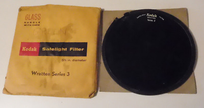 Filtro de luz de seguridad Kodak 5-1/2" de diámetro serie 3