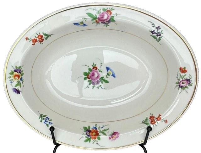 Syracuse China Old Ivory Selma OPCO 9" Oval Vegetable Bowl