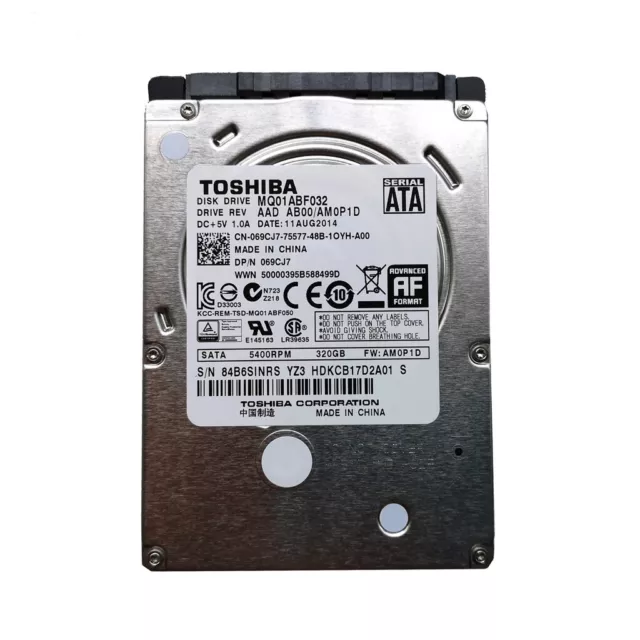 Toshiba 320GB MQ01ABF032 5400RPM SATA 2.5" Laptop HDD Hard Disk Drive-7mm