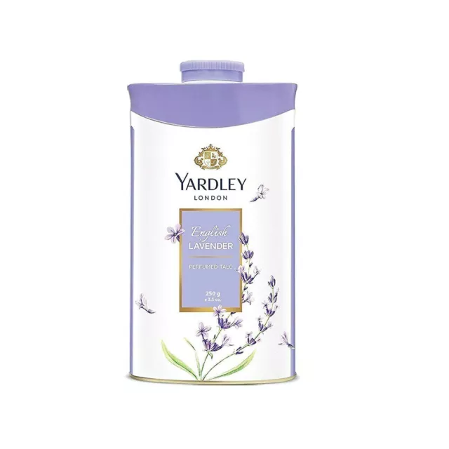 Yardley London English Lavender Parfümiertes Talkum für Frauen, 250 g...