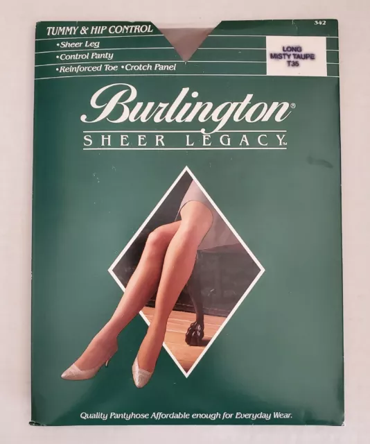 BURLINGTON SHEER LEGACY Tummy & Hip Control Misty Taupe Long T35 ...