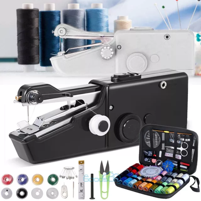 DIY Portable Hand-held Sewing Machine Smart Tailor Stitch with 126Pcs  Sewing Kit
