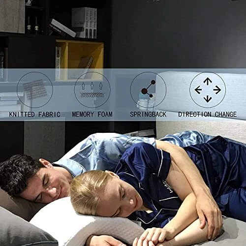 Cuddle Pillow Neck Cervical Pillow for Couples Sleeping Pillow Memory Foam Pi... 2
