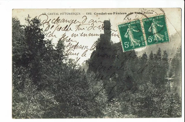 CPA -Carte postale-FRANCE - Condat- La Roche Pointue -1912 - S1795