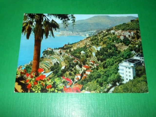 Cartolina Grimaldi di Ventimiglia - Panorama e vista della costa Francese 1992