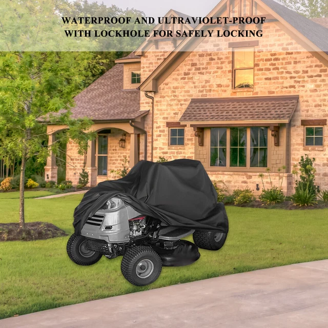 Lawn Mower Drawstring Lawn Mower Cover Riding Mower Waterproof Cover 9