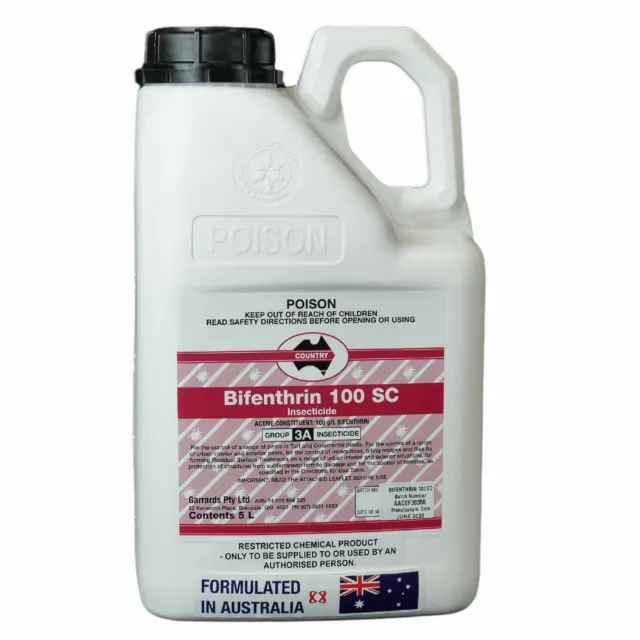 Bifenthrin 100 SC 5L - for spiders, termites, cockroaches, ants and more