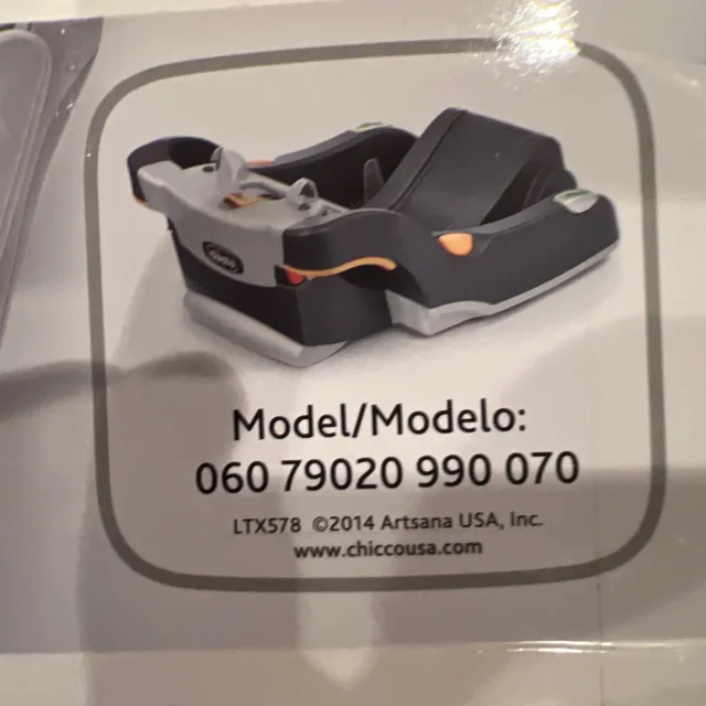 Chicco KeyFit 30 Infant Car Seat Base, Anthracite, 06079020990070, Exp Nov 2028!