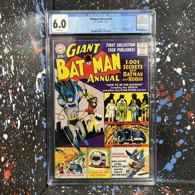 Batman Annual #1 (1961, DC) CGC GRADED 6.0 - CLASSIC COMIC BOOK ISSUE
