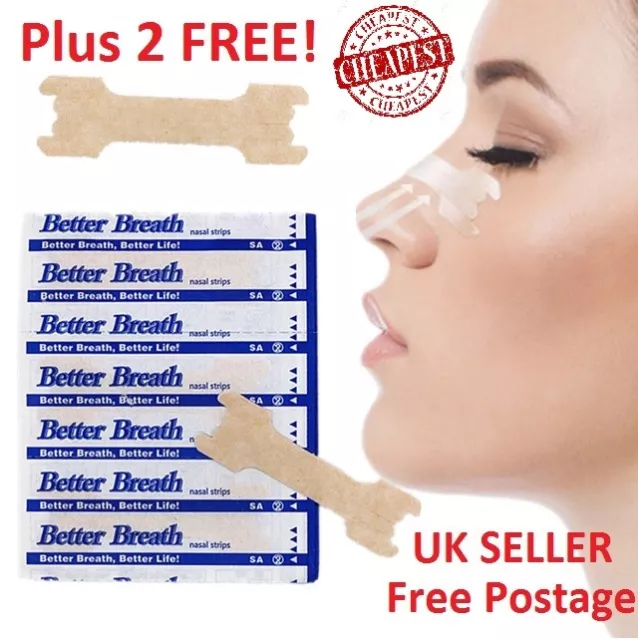 CHEAPEST 1000* Nasal Nose Sleep strips better breathe Stop Snoring Breath Easier