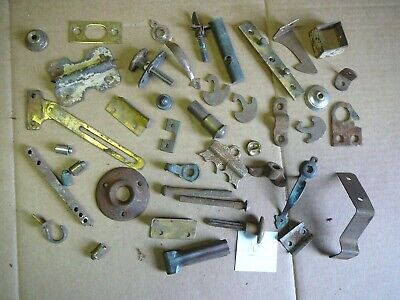 MIXED LOT of SALVAGED ANTIQUE FURNITURE & HOME HARDWARE LOCKS KNOBS ETC - LOT 10