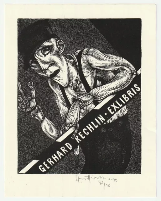 KARL-GEORG HIRSCH: Exlibris für Gerhard Rechlin
