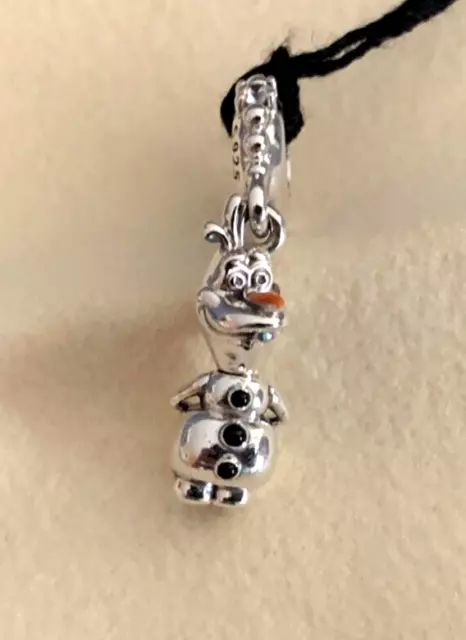 Authentic Pandora  Frozen Olaf Snowman Dangle Charm bead 798455C01