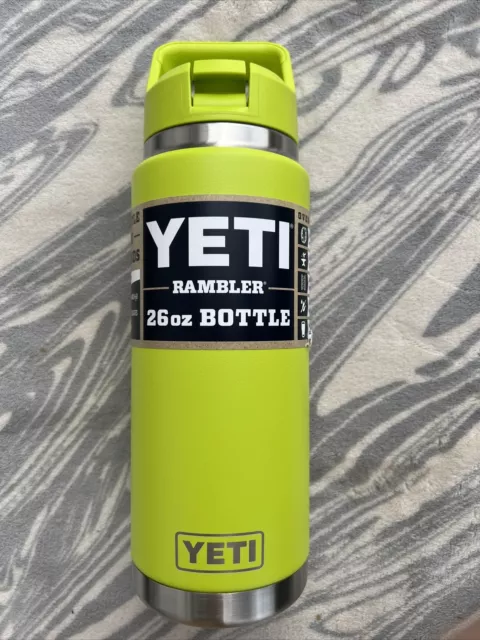 Yeti Rambler 26oz Water Bottle Chartreuse Chug Cap LIMITED EDITION -  mundoestudiante