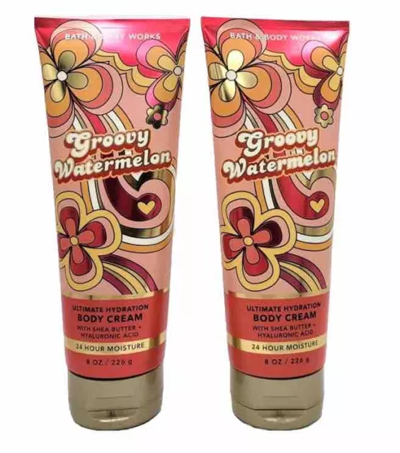 Bath & Body Works Groovy Pastèque Ultimate Hydratation Corps Crème 237ml Set De