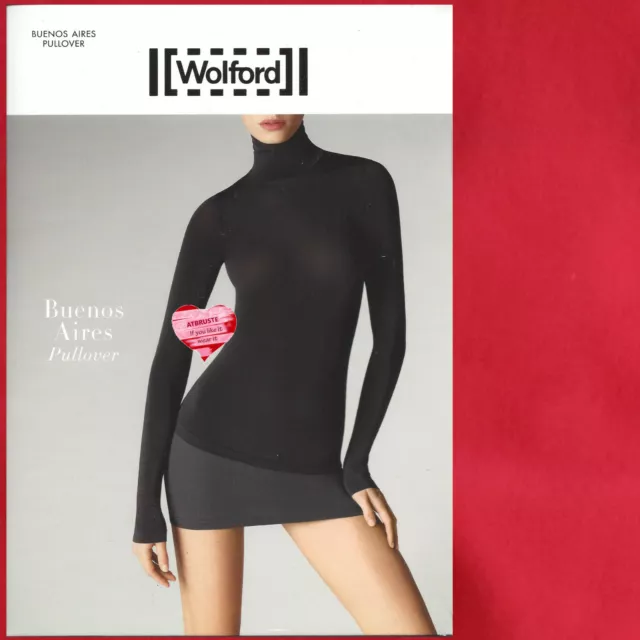 Pullover Wolford Buenos Aires • S • rosso papavero... Wolford tecnologia a maglia senza cuciture