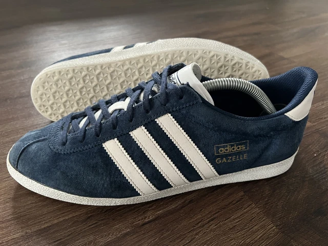 ADIDAS GAZELLE OG Originali da Uomo Terrace Scarpe Sportive Blu