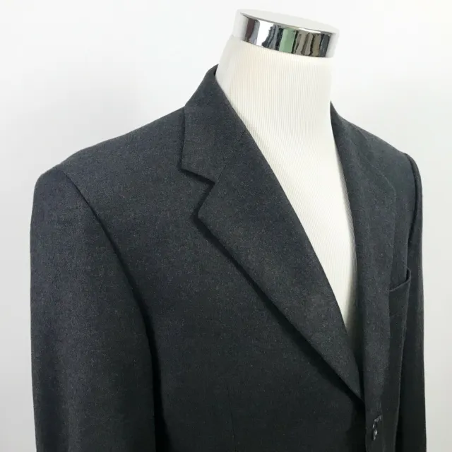 Example x Missoni Mens 42R Sport Coat Black 100% Wool Three Button Made in Italy