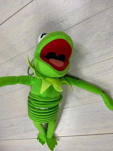 Vtg Nanco Kermit the Frog Slinky Window Hang Muppet Jim Henson Green 1999