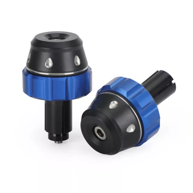 Lenkerenden Lenkergewichte Vibrationsdämpfer Blau für Suzuki Ø 13-18mm 465G