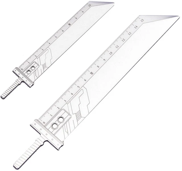 Square Enix - Final Fantasy VII Remake - Buster Sword Metal Ruler Set (Net)