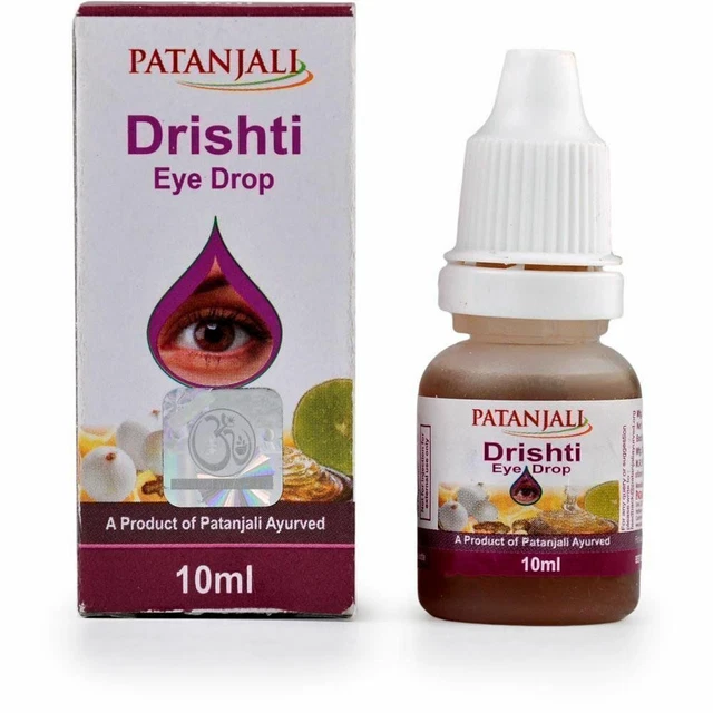 Patanjali Drishti Collirio Cataratta Glaucoma Collirio 100% Naturale 10ml