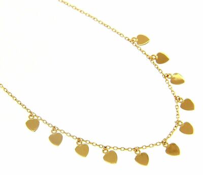Catena in oro giallo 14k 2,3mm, catena a maglie Rolo in oro giallo