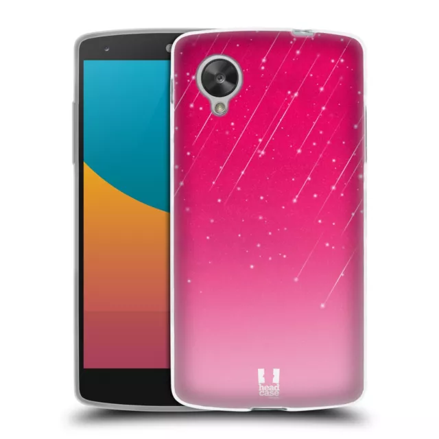 Head Case Designs Neon Rain Ombre Soft Gel Case & Wallpaper For Lg Nexus 5