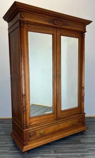 Impressive Antique French Armoire Wardrobe with mirrors (LOT 2577)