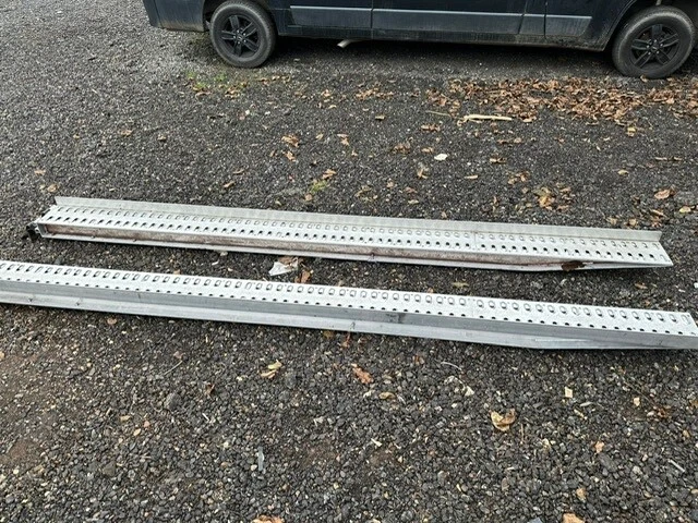 Extra Long Ramps ALUMINIUM EXTRA LONG heavy duty ramps for loading vehicles, low ground ...