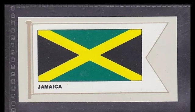 JAMAICA FLAG - 50 + year old English Tobacco Card # 31