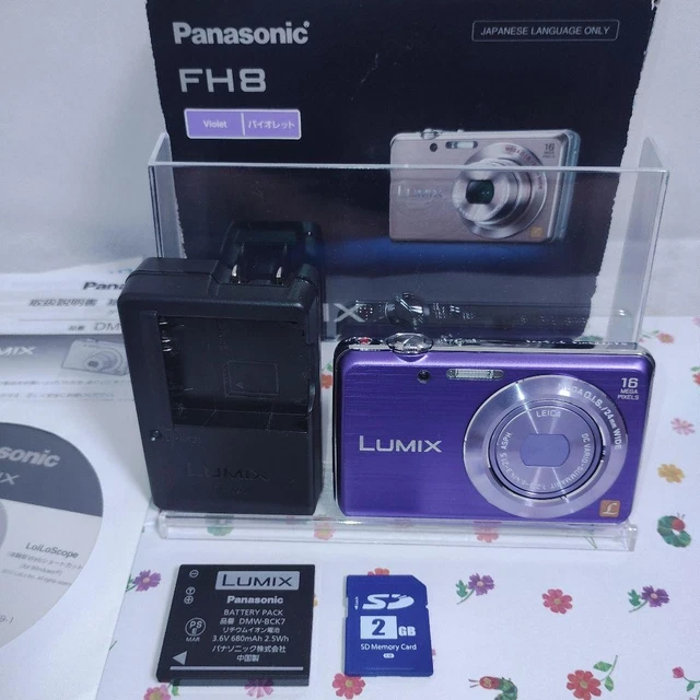 CÁMARA VIOLETA PANASONIC Lumix DMC-FH8 con SD de 2 GB EUR 151,09