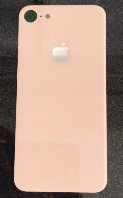 Repuesto Tapa de cristal trasera IPHONE 8  COLOR  rosa envio gratis 24/48 horas