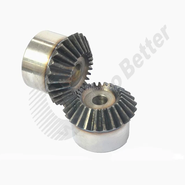 2 Mod Miter Gears #45 Steel 90° 15T~40T Teeth Quenching Miter Gears Burr Hole