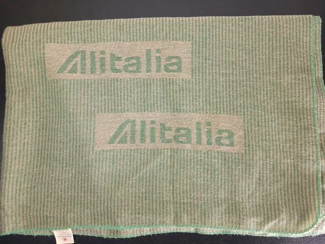 Alitalia Airlines Blanket Vintage Italian Lanerossi Air Lines Airplane Italy Alitalia Airlines Blanket Vintage Italian Lanerossi Air Lines Airplane Italy