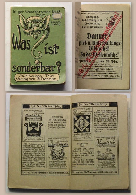 In der Westentasche Was ist sonderbar Pollack Scherzfragen Mühlhausen um 1900 xz