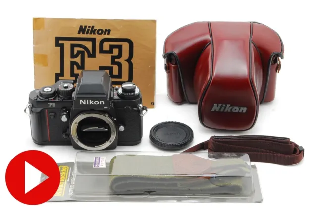 Video [ Near MINT /Case ] Nikon F3 HP 35mm Film Camera Black Body From JAPAN