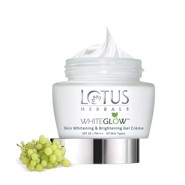 Gel-crème blanchissant et éclaircissant pour la peau Whiteglow de Lotus...