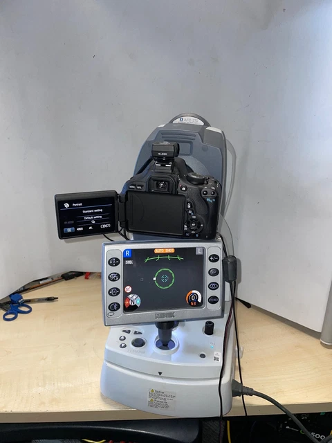 NIDEK AFC-210 AUTO FUNDUS CAMERA with Canon EOS Rebel T3i camera