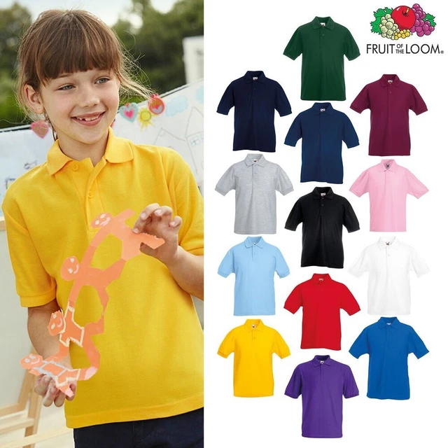 Polo Pique Fruit 65/35 Fruit of The Loom - Top intelligente per bambino