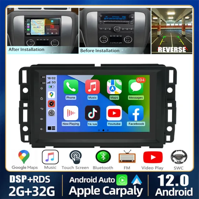 For GMC Yukon Chevy Silverado Sierra Android 13 GPS Navi Radio Car Stereo Player 2