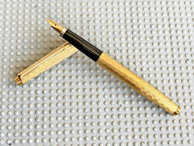 PARKER 75 PLACE Vendome Ballpoint Pen Silver Plated Grain d'Orge