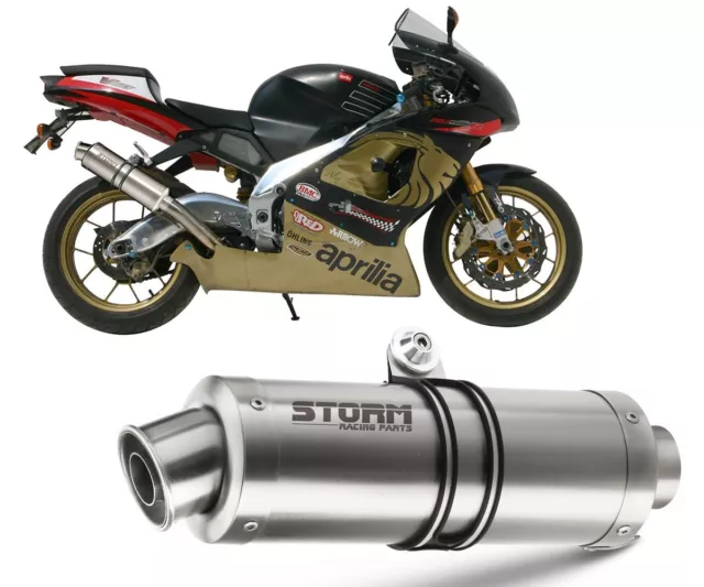 Tubo De Escape Storm by Mivv Gp Acero para Aprilia Rsv 1000 1998 > 2003