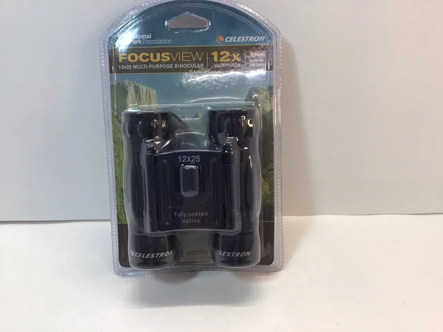 Celestron Focusview 12x25 Binoculars Multi Purpose12x Magnified.. New