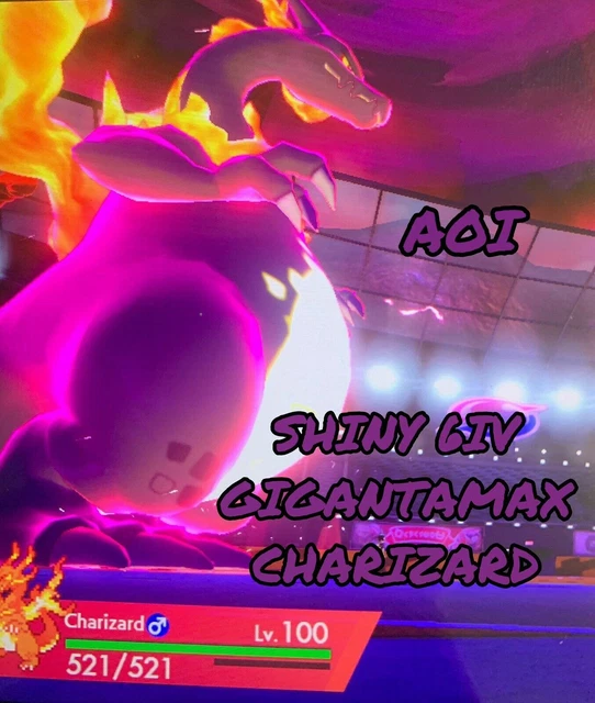 Charizard Obf Pokemon Spada/Scudo - CHARIZARD GMAX LUCIDO 6IV Con Energia Solare (modesto) E Sfera Vitale Pokemon Charizard Gmax - Foto 3