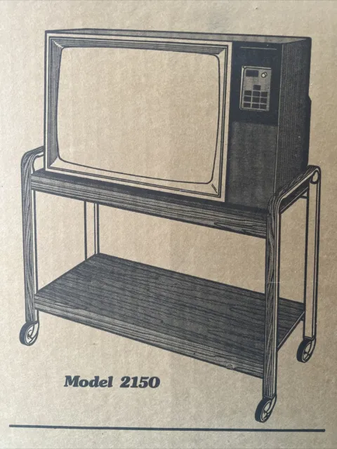 VTG Mid Century Modern Gusdorf Rolling Music Stand Microwave Cart TV 2150 NIB
